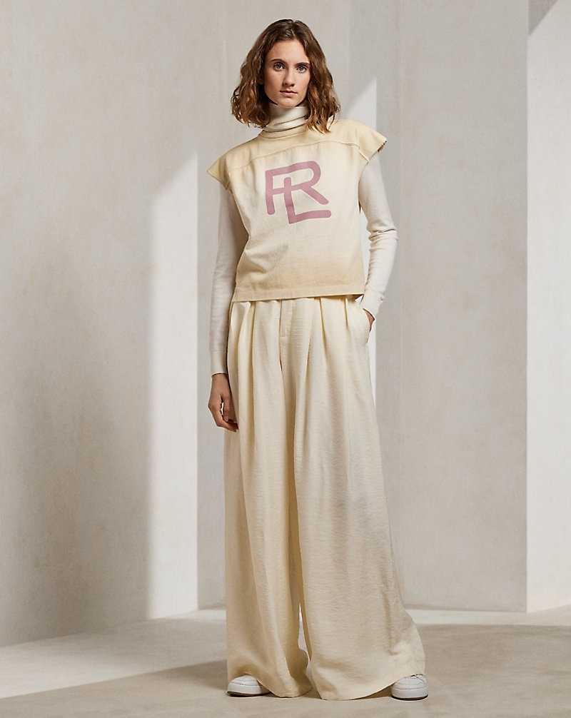 Conjuntos Ralph Lauren Greer Glossy Pleated Mujer Butter | LKUMIJY-43 - vista 1