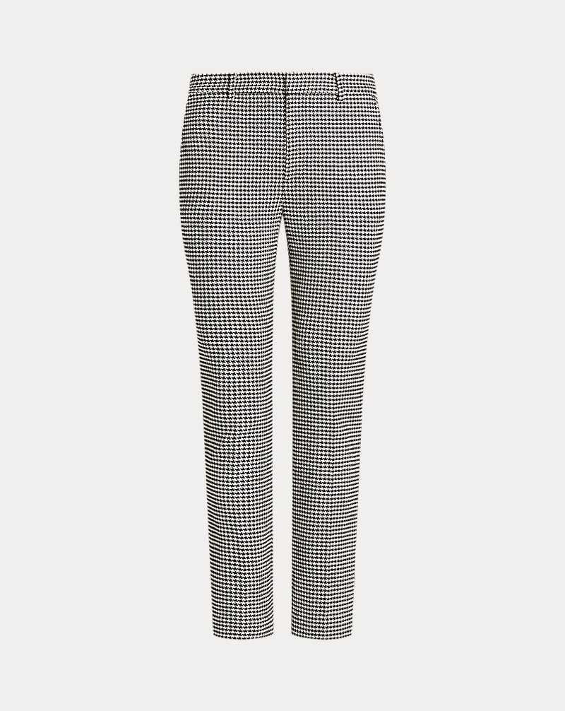Conjuntos Ralph Lauren Houndstooth Twill Cropped Mujer Creme | LPJHQXS-27 - vista 2