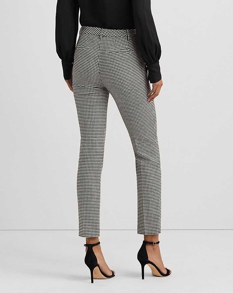 Conjuntos Ralph Lauren Houndstooth Twill Cropped Mujer Creme | LPJHQXS-27 - vista 4