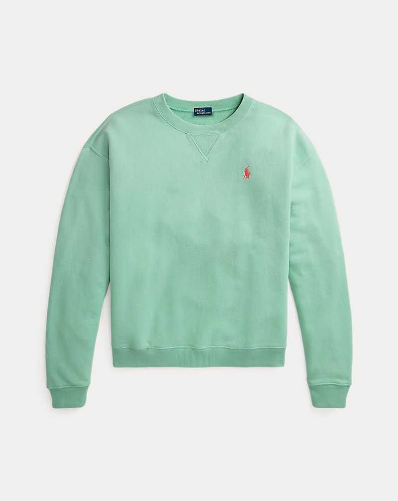 Conjuntos Ralph Lauren Lightweight Fleece Crewneck Mujer Celadon | GVTCDOR-30 - vista 2