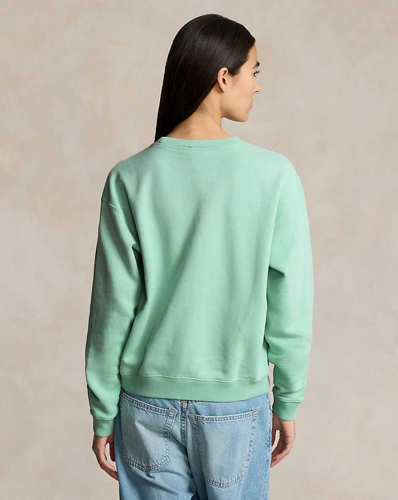 Conjuntos Ralph Lauren Lightweight Fleece Crewneck Mujer Celadon | GVTCDOR-30 - vista 4