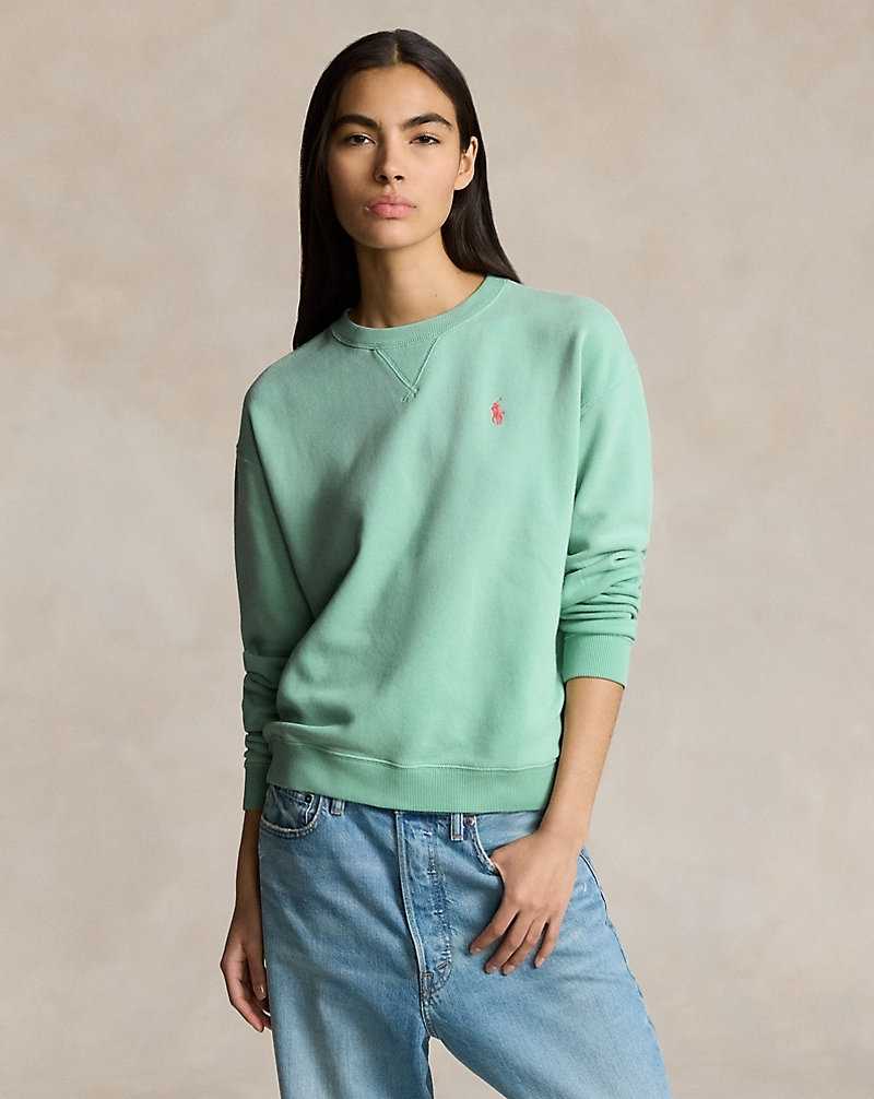 Conjuntos Ralph Lauren Lightweight Fleece Crewneck Mujer Celadon | GVTCDOR-30 - vista 1