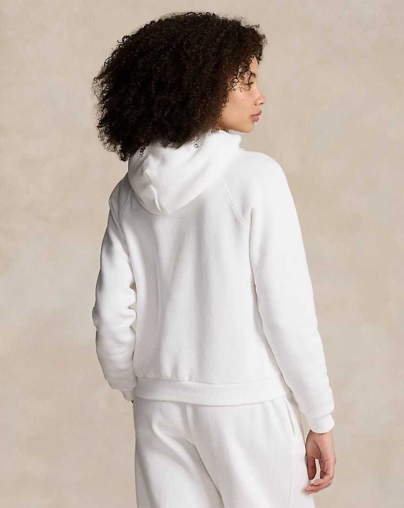 Conjuntos Ralph Lauren Shrunken Fit Fleece Mujer Blancos | JXNBDHK-08 - vista 4