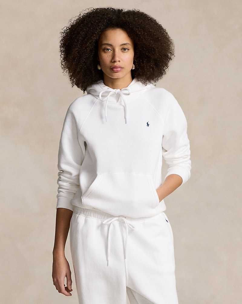 Conjuntos Ralph Lauren Shrunken Fit Fleece Mujer Blancos | JXNBDHK-08 - vista 1
