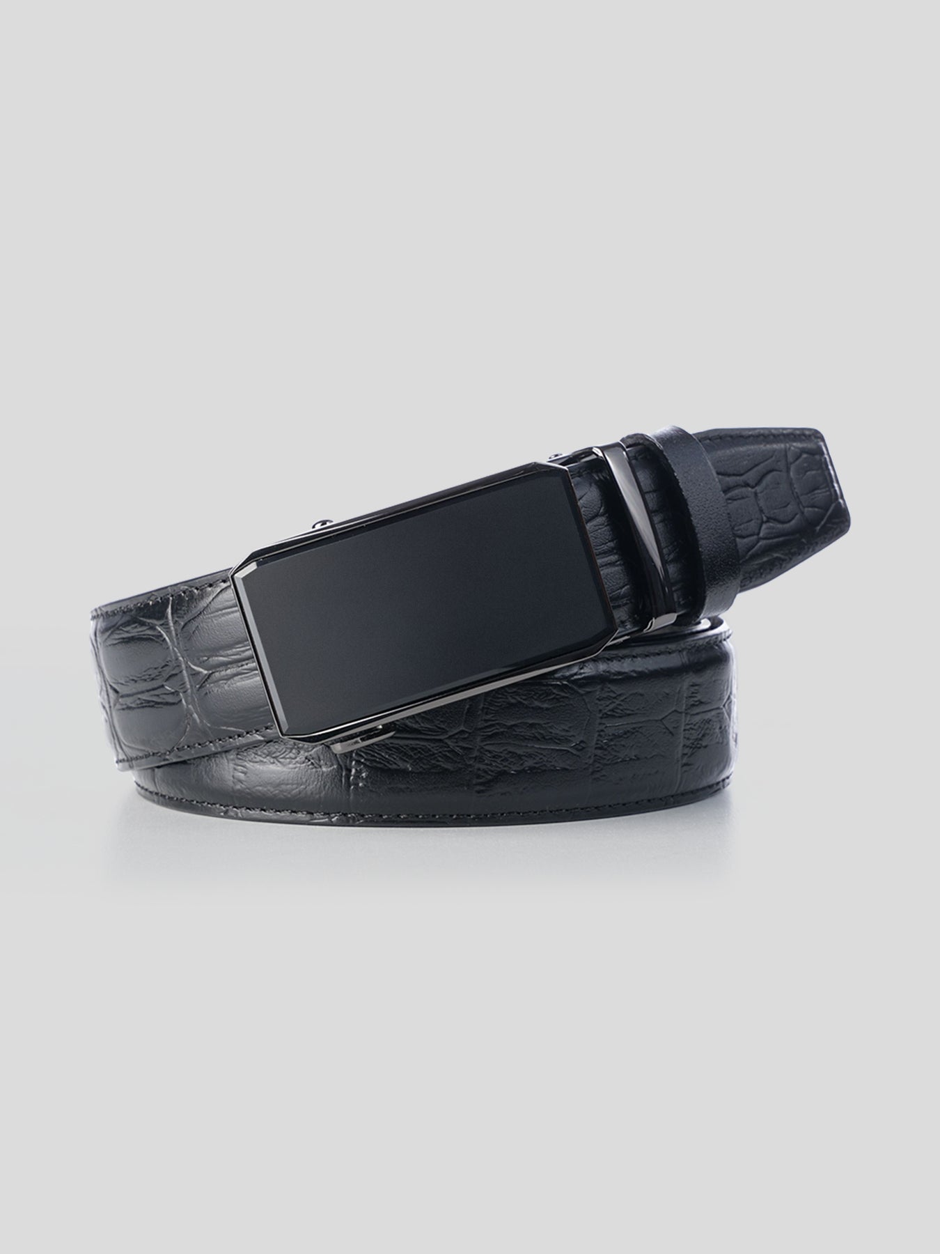 Cinturón Automatic Buckle cuero Dress