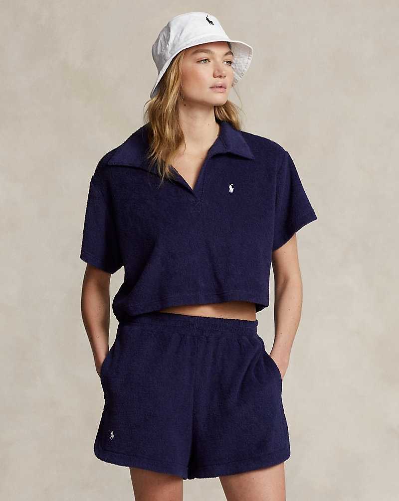 Cubrirlos Ralph Lauren Terry and Set Mujer Azul Marino | RGWTMYF-64 - vista 1