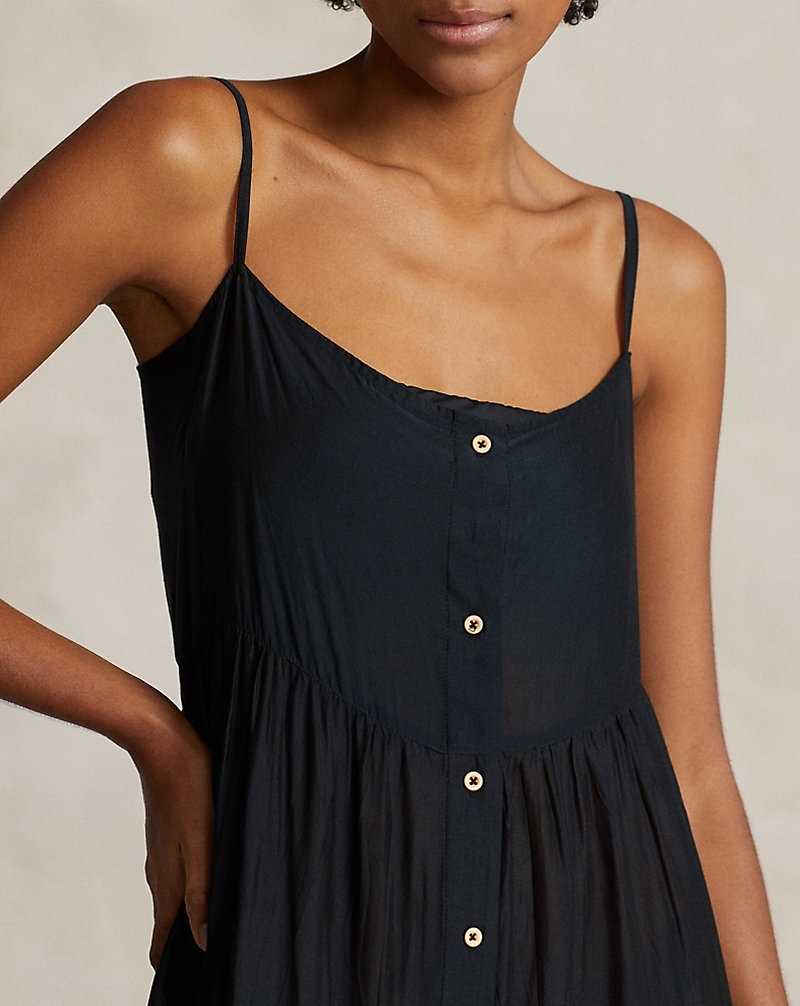 Cubrirlos Ralph Lauren Tiered Midi Mujer Negros | UPRTCND-89 - vista 5
