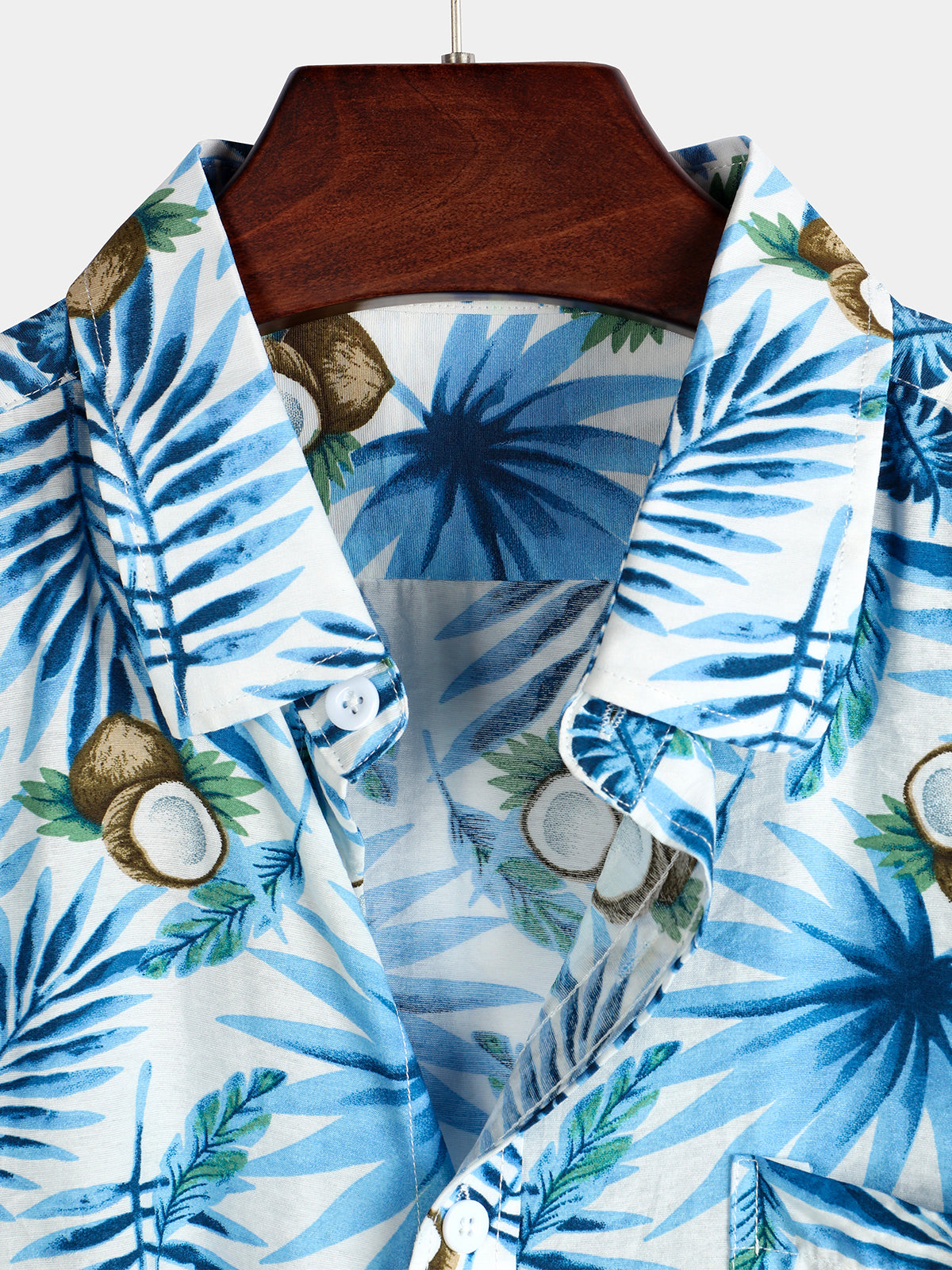 Camisa casual Holiday Pocket de algodón para hombre
