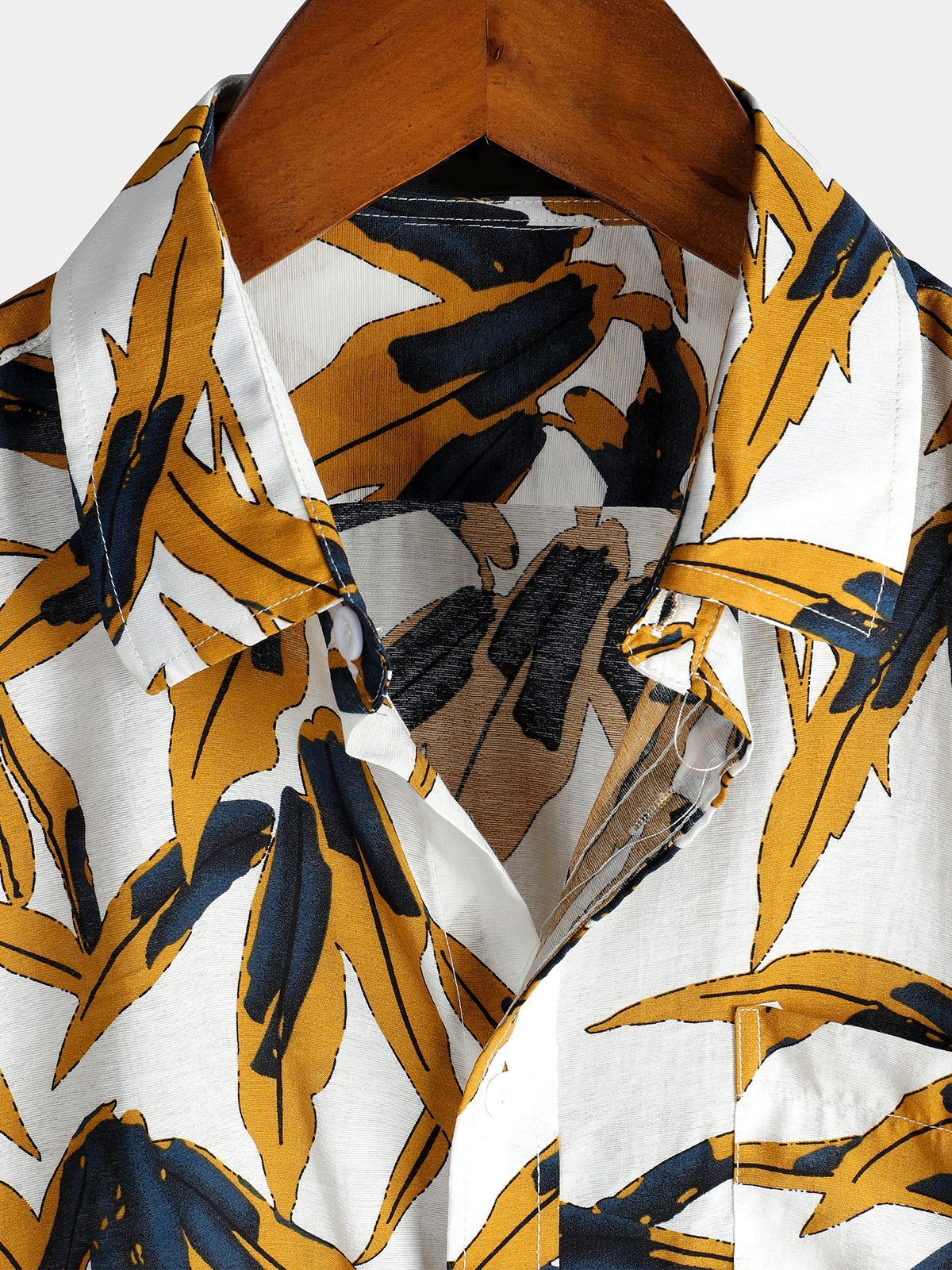 Camisa casual Holiday Pocket de algodón para hombre