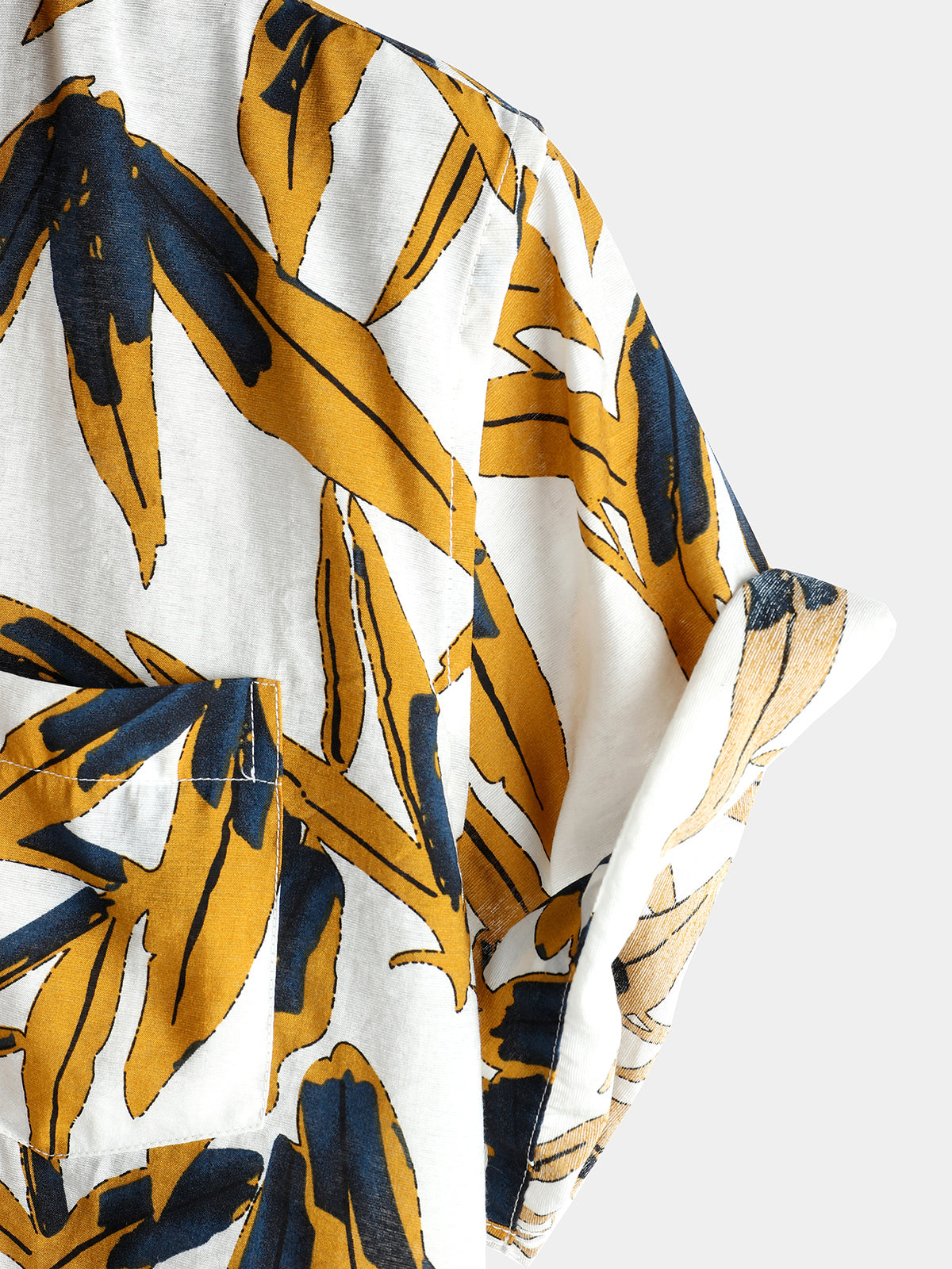 Camisa casual Holiday Pocket de algodón para hombre