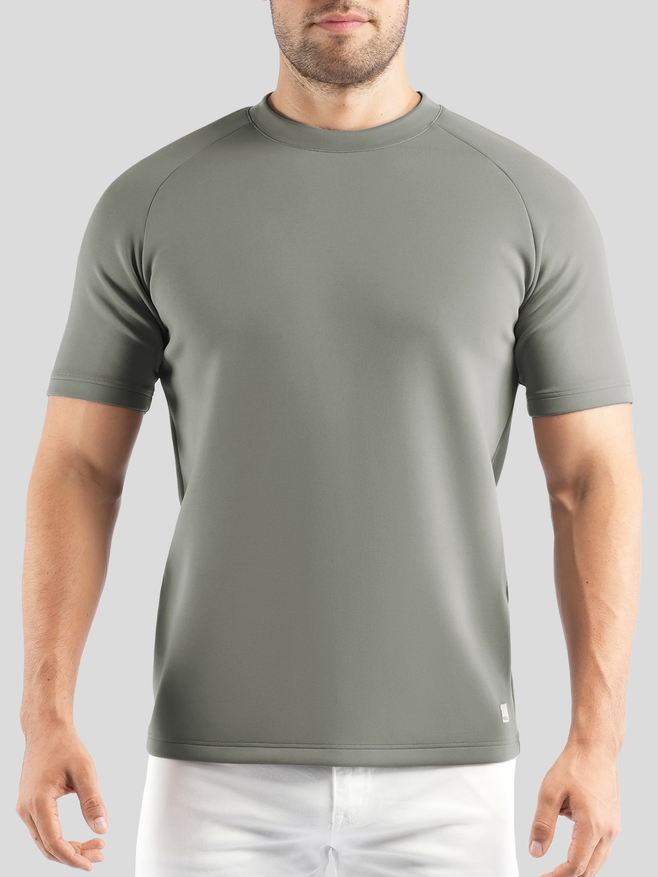 Modal Blend de manga corta Raglan Tee