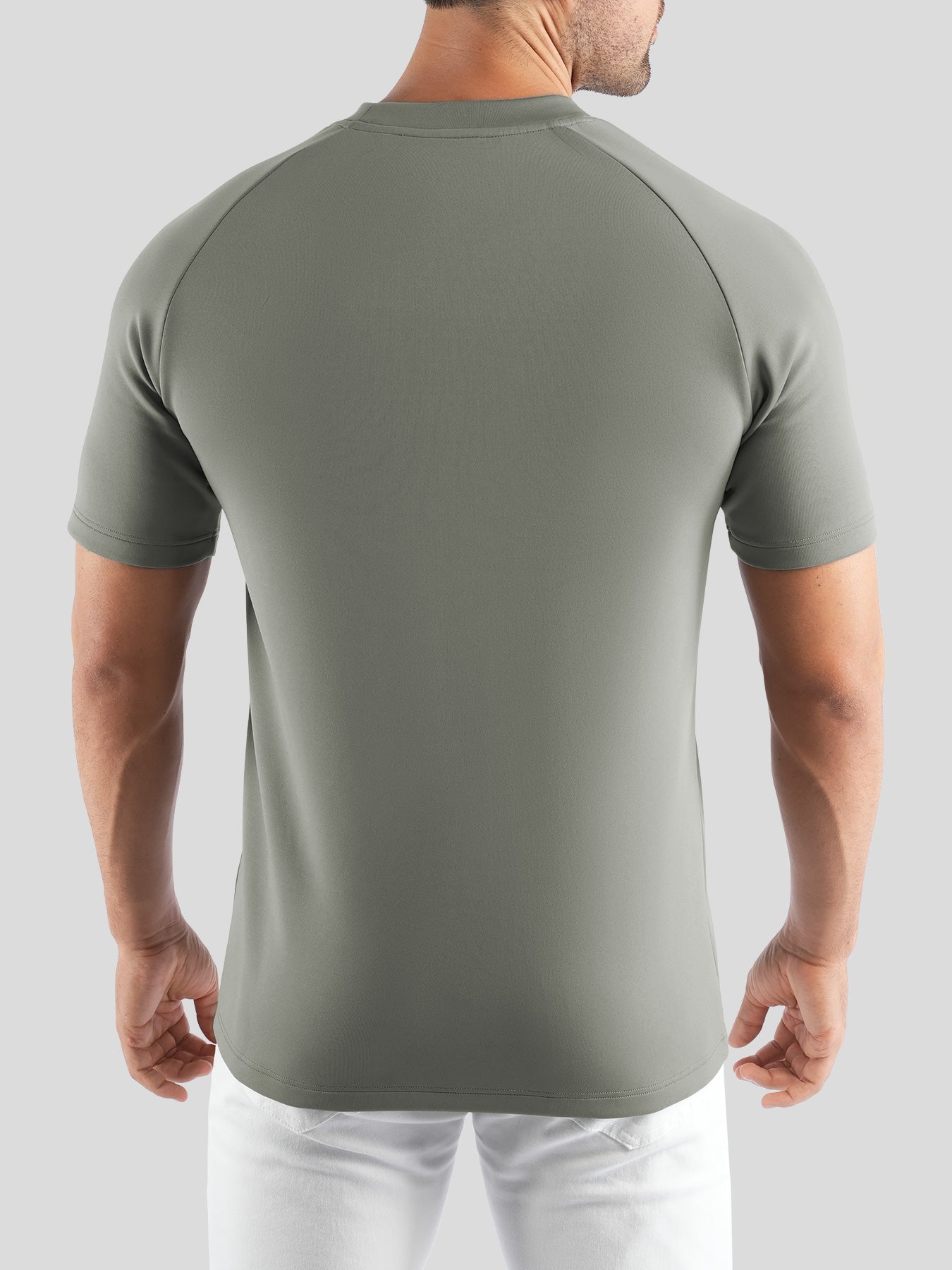 Modal Blend de manga corta Raglan Tee