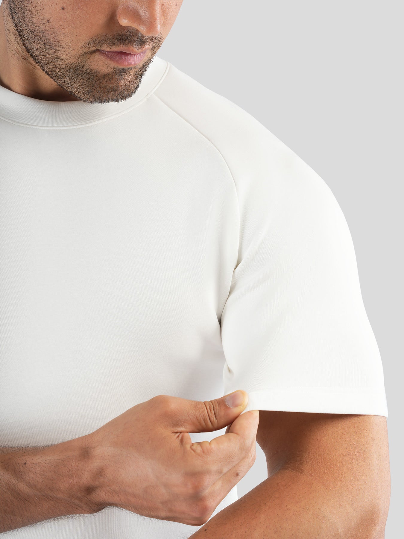 Modal Blend de manga corta Raglan Tee