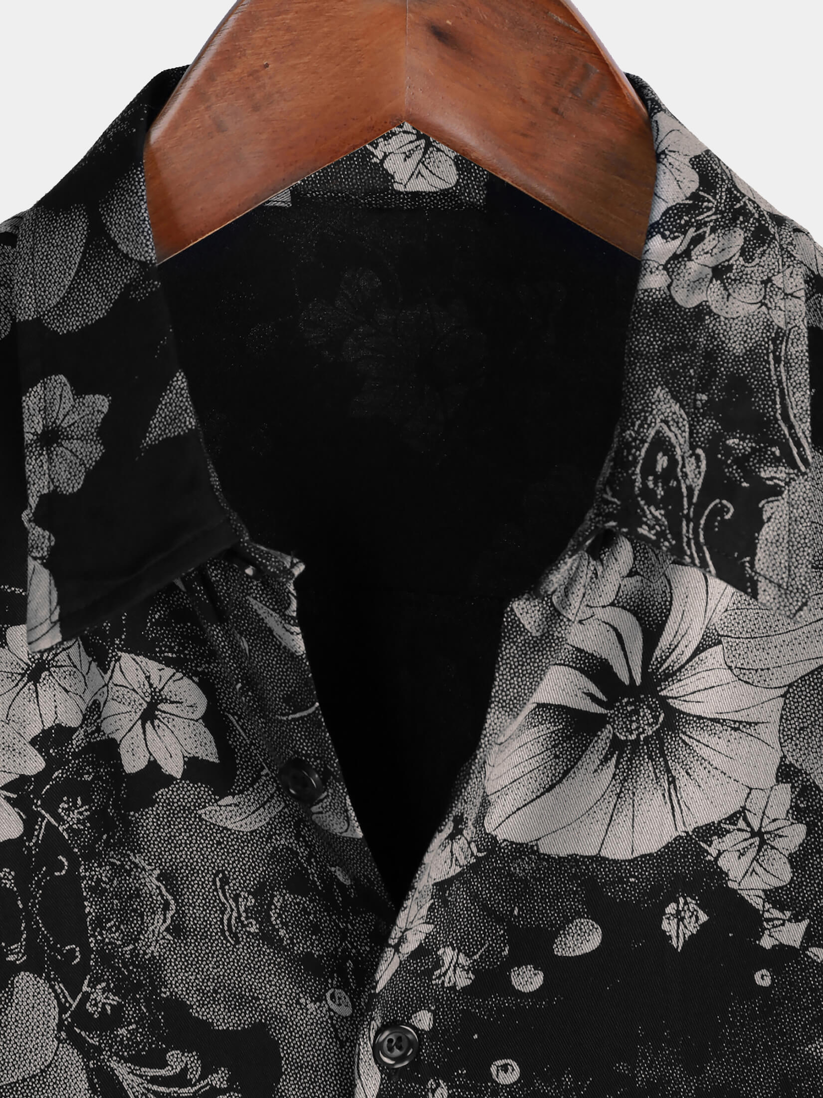 Camisa vintage floral Summer Holiday Hawaiian transpirable Button Up de manga corta para hombre