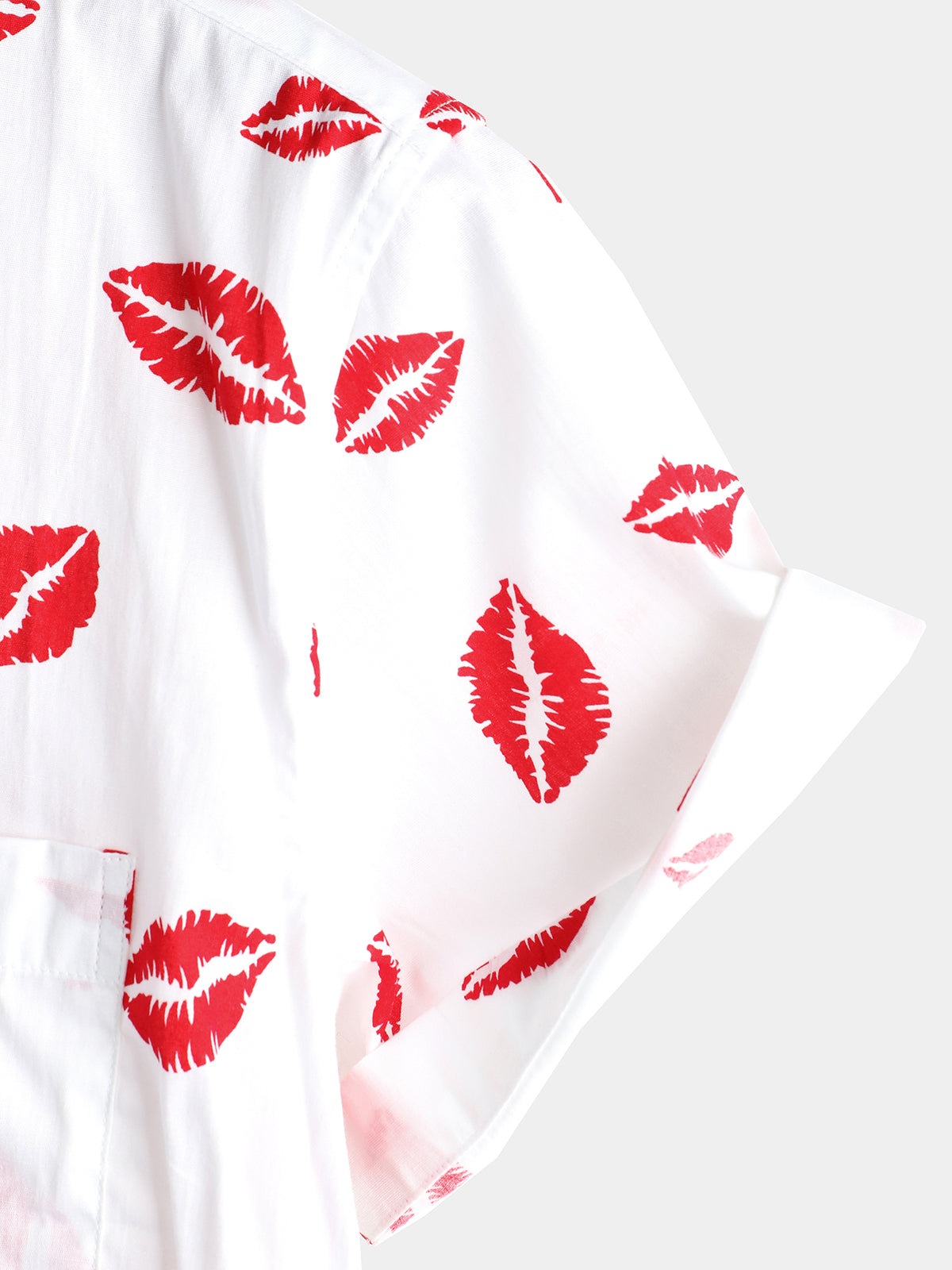 Camisa casual Holiday Pocket de manga corta para hombre