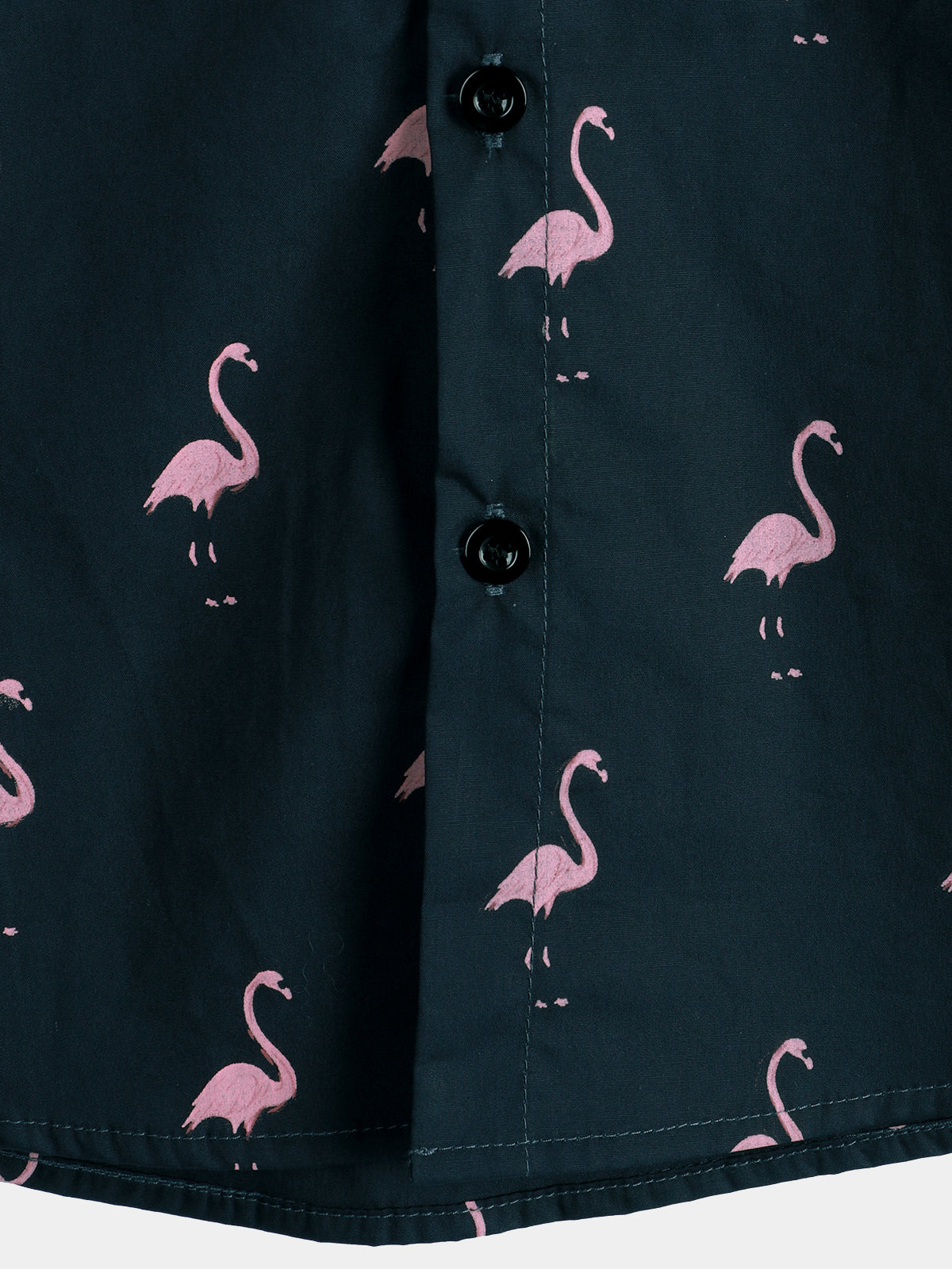 Camisa Tropical Flamingo Animal Button Up casual Hawaiian Holiday de manga corta para hombre