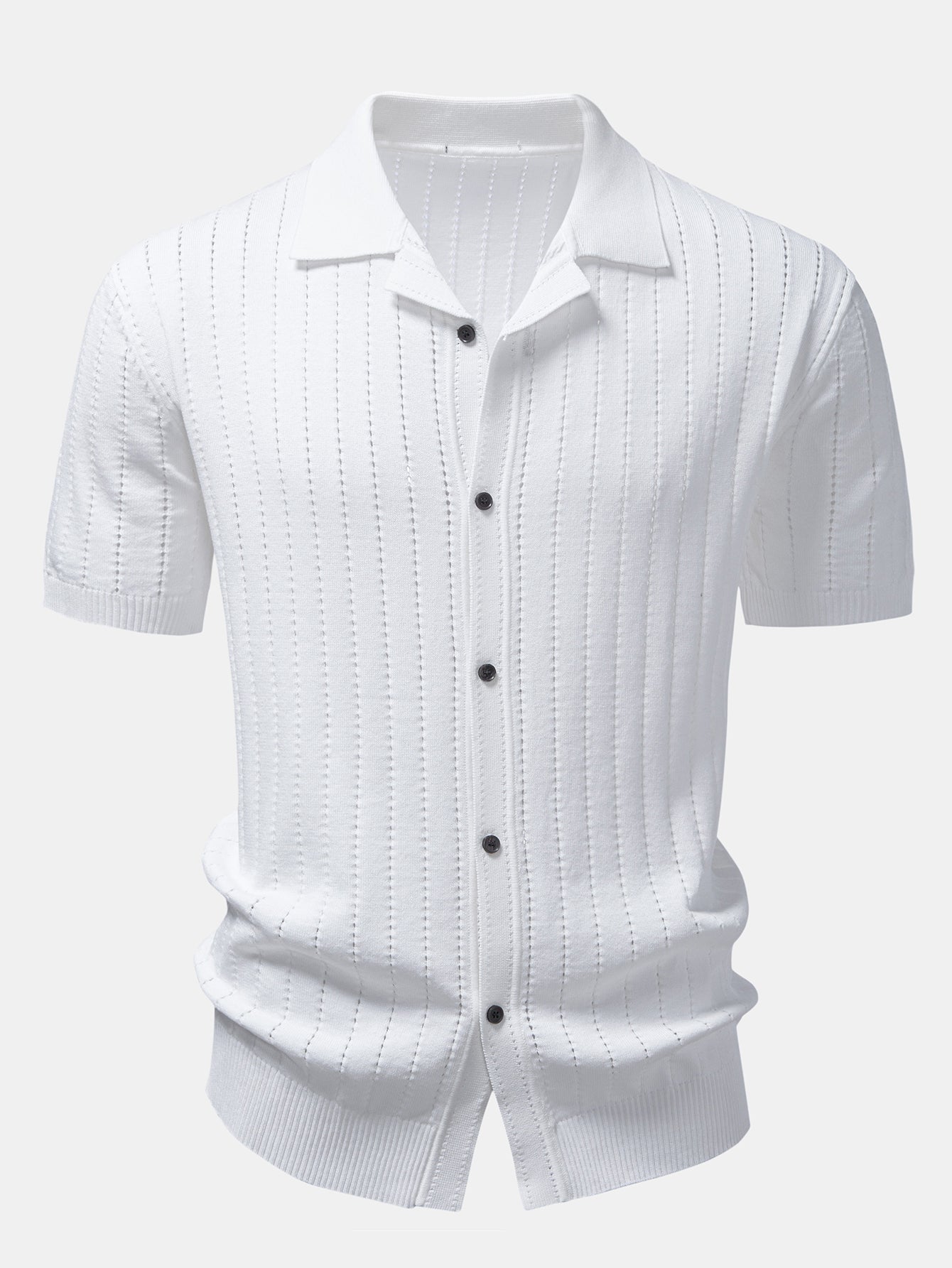 Rayas Button Up Open Knicamiseta