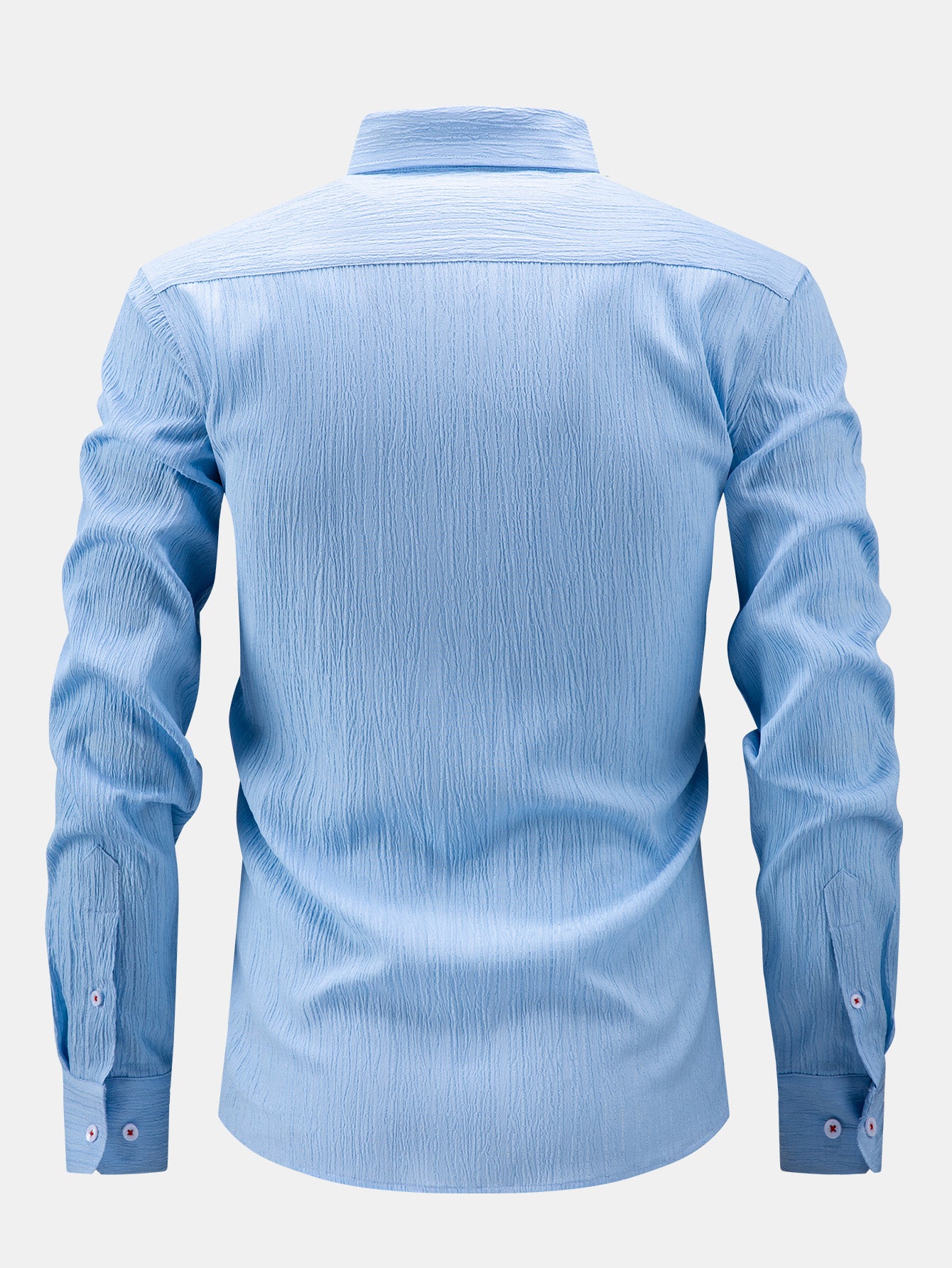 Camisa de manga larga Crinkle Button Up