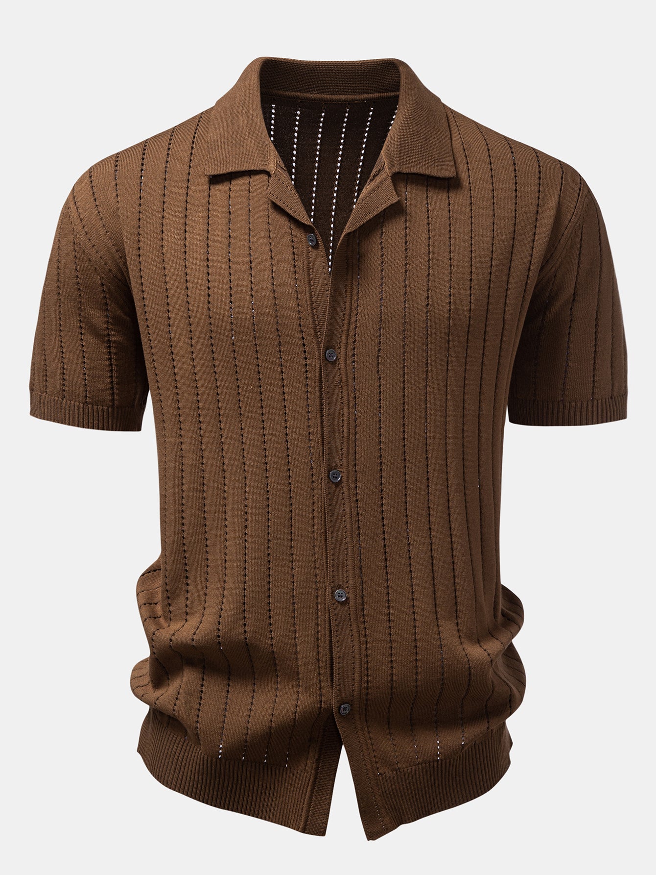 Rayas Button Up Open Knicamiseta