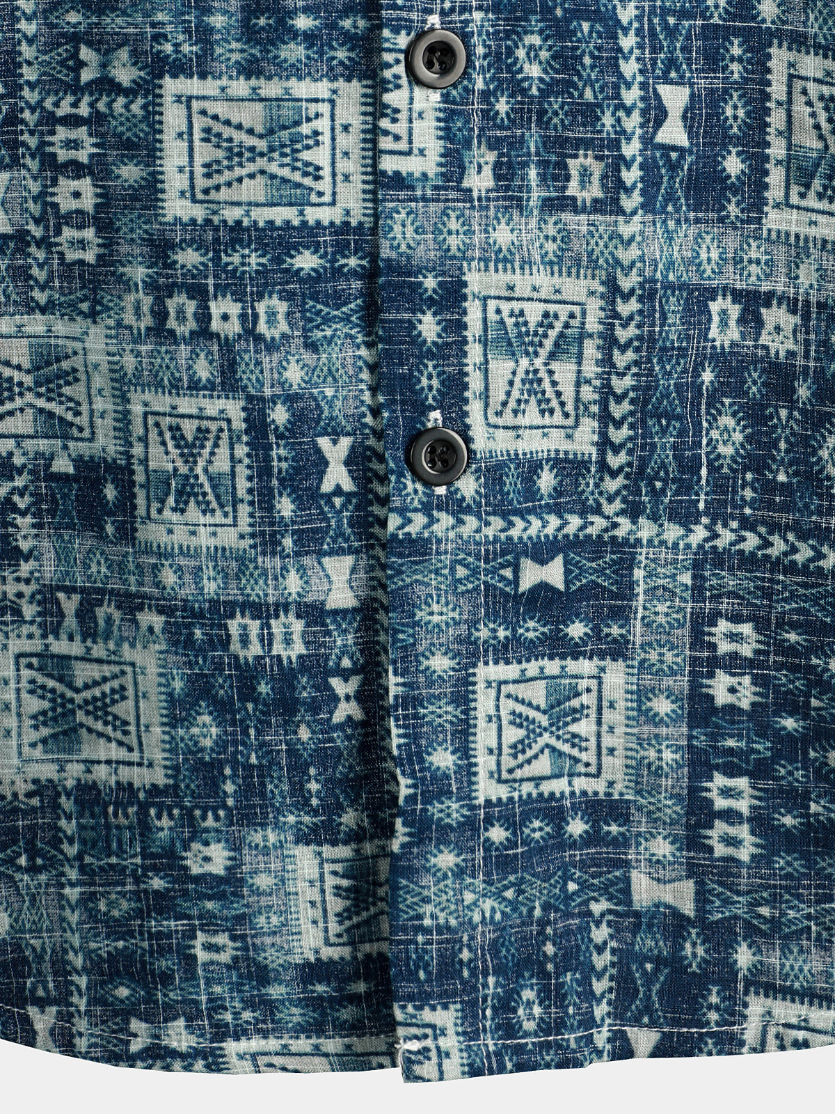 Camisa casual retro Holiday Pocket de manga corta para hombre