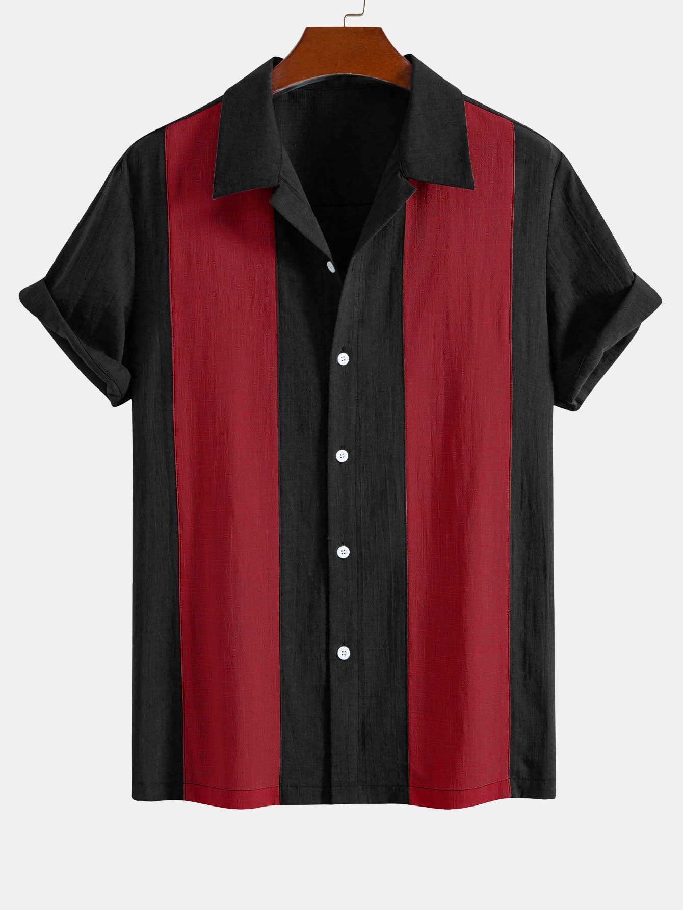 Camisa de lino Look Patchpara trabajo Bowling