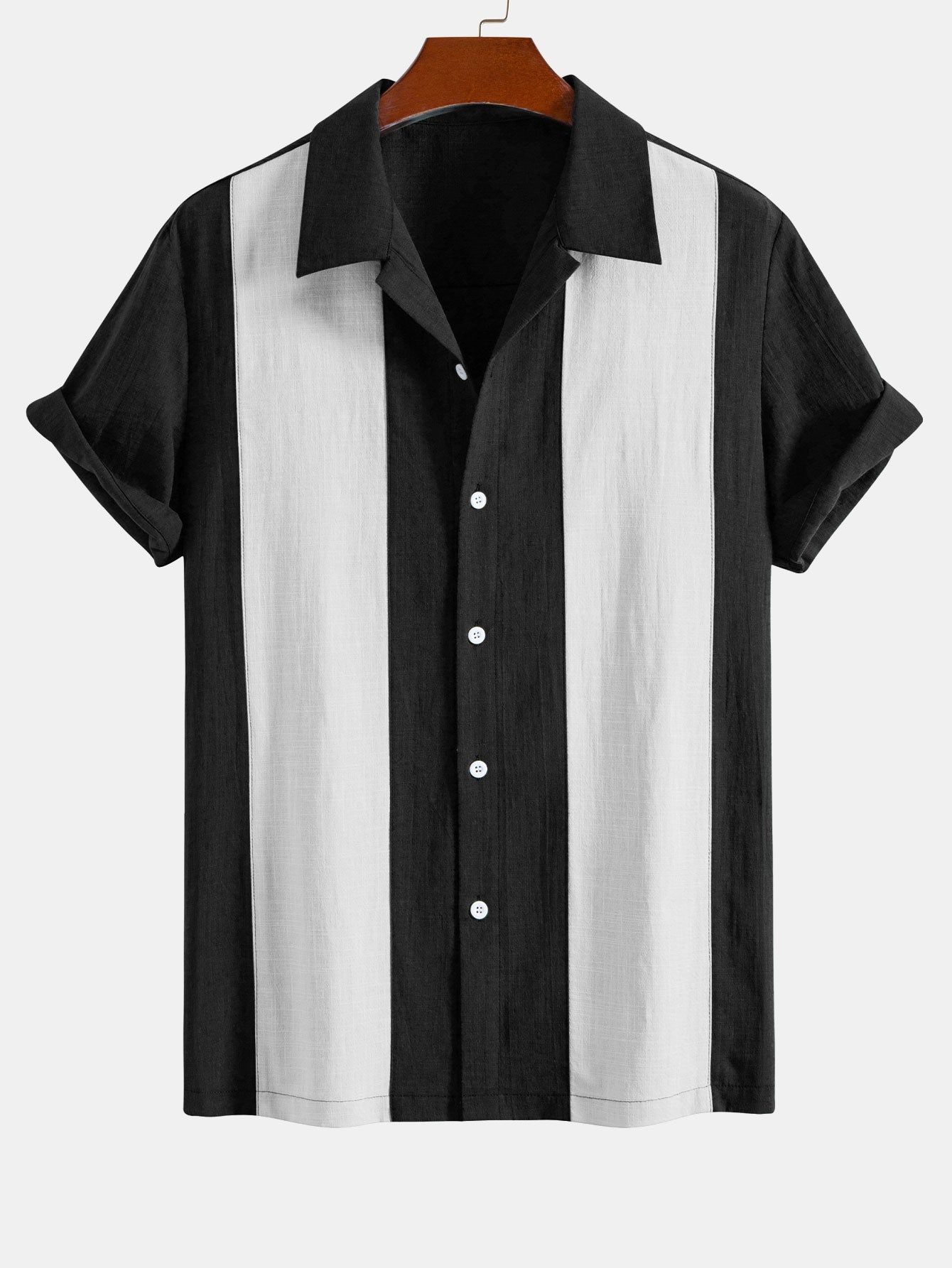 Camisa de lino Look Patchpara trabajo Bowling