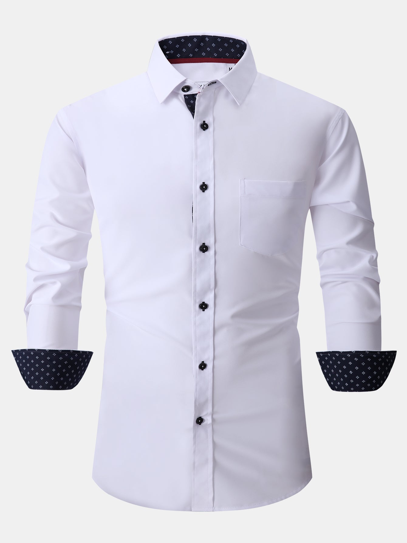 Camisa de vestir de manga larga Contrast