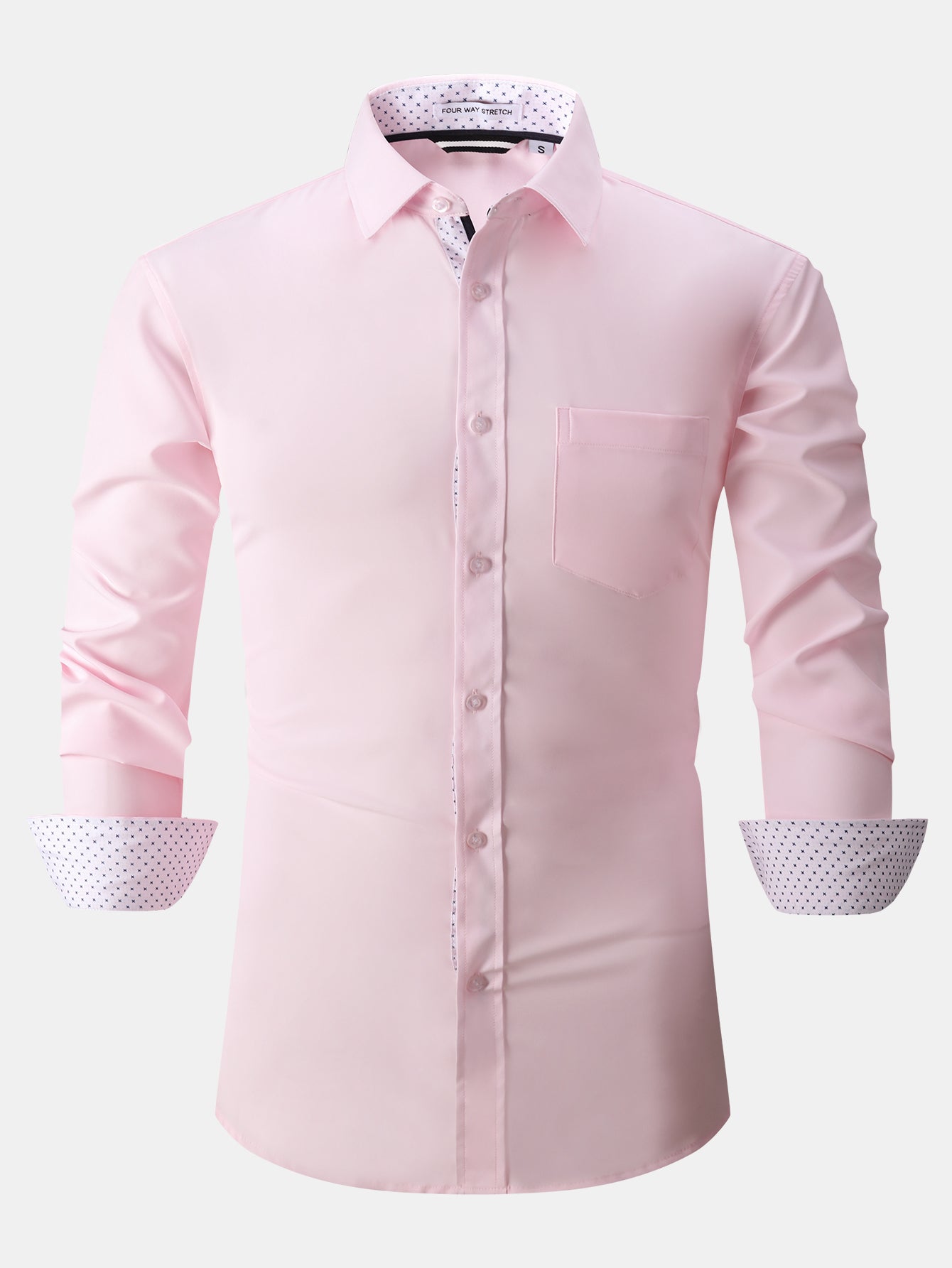 Camisa de vestir de manga larga Contrast