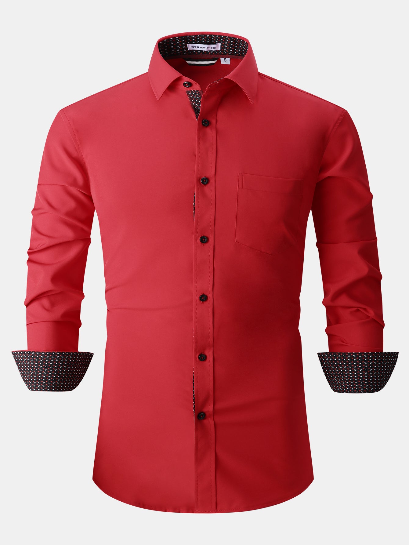 Camisa de vestir de manga larga Contrast