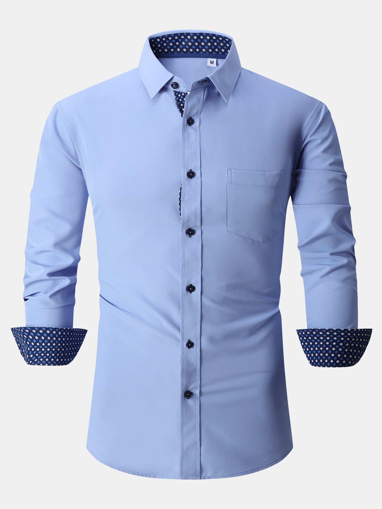 Camisa de vestir de manga larga Contrast