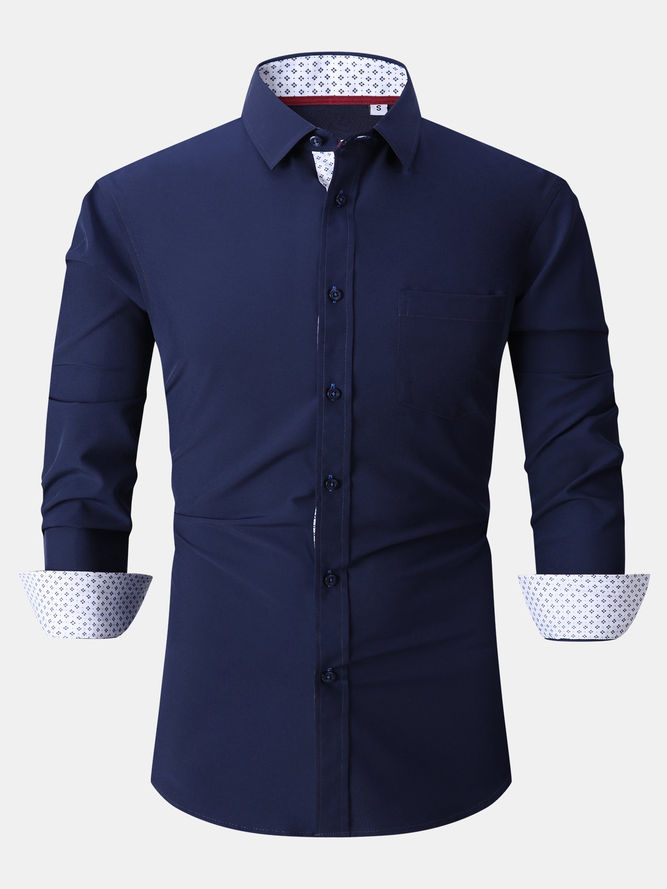Camisa de vestir de manga larga Contrast