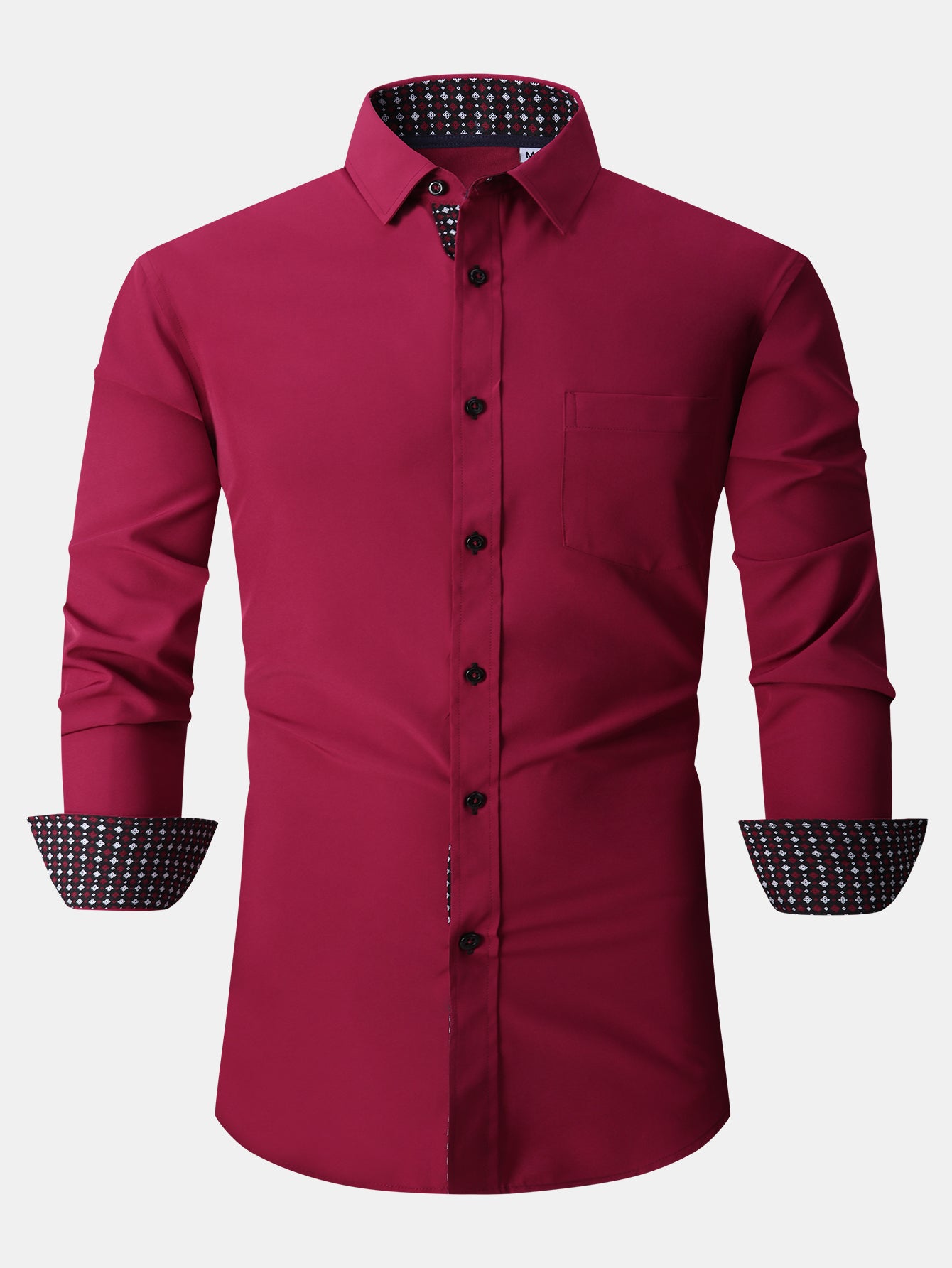 Camisa de vestir de manga larga Contrast