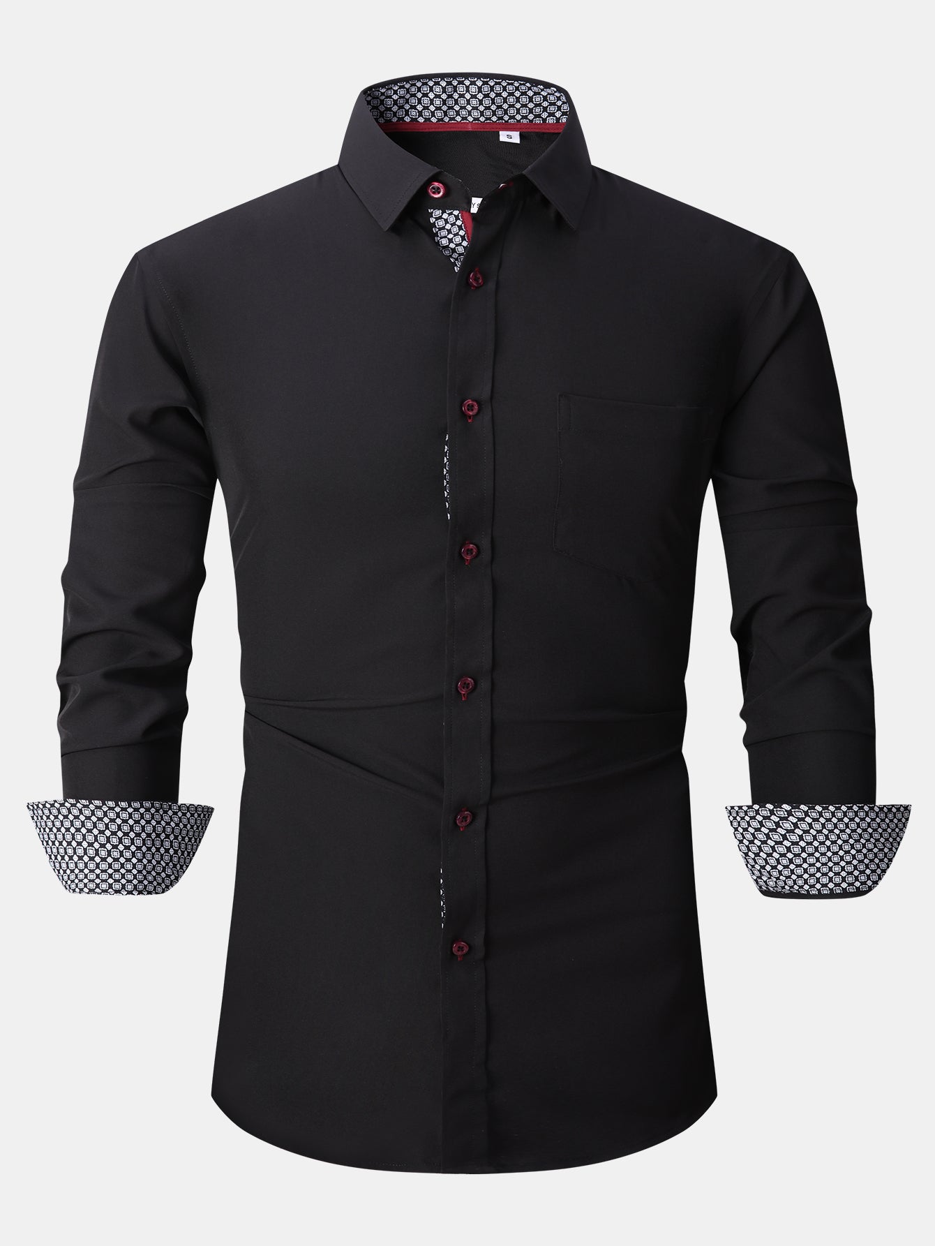 Camisa de vestir de manga larga Contrast
