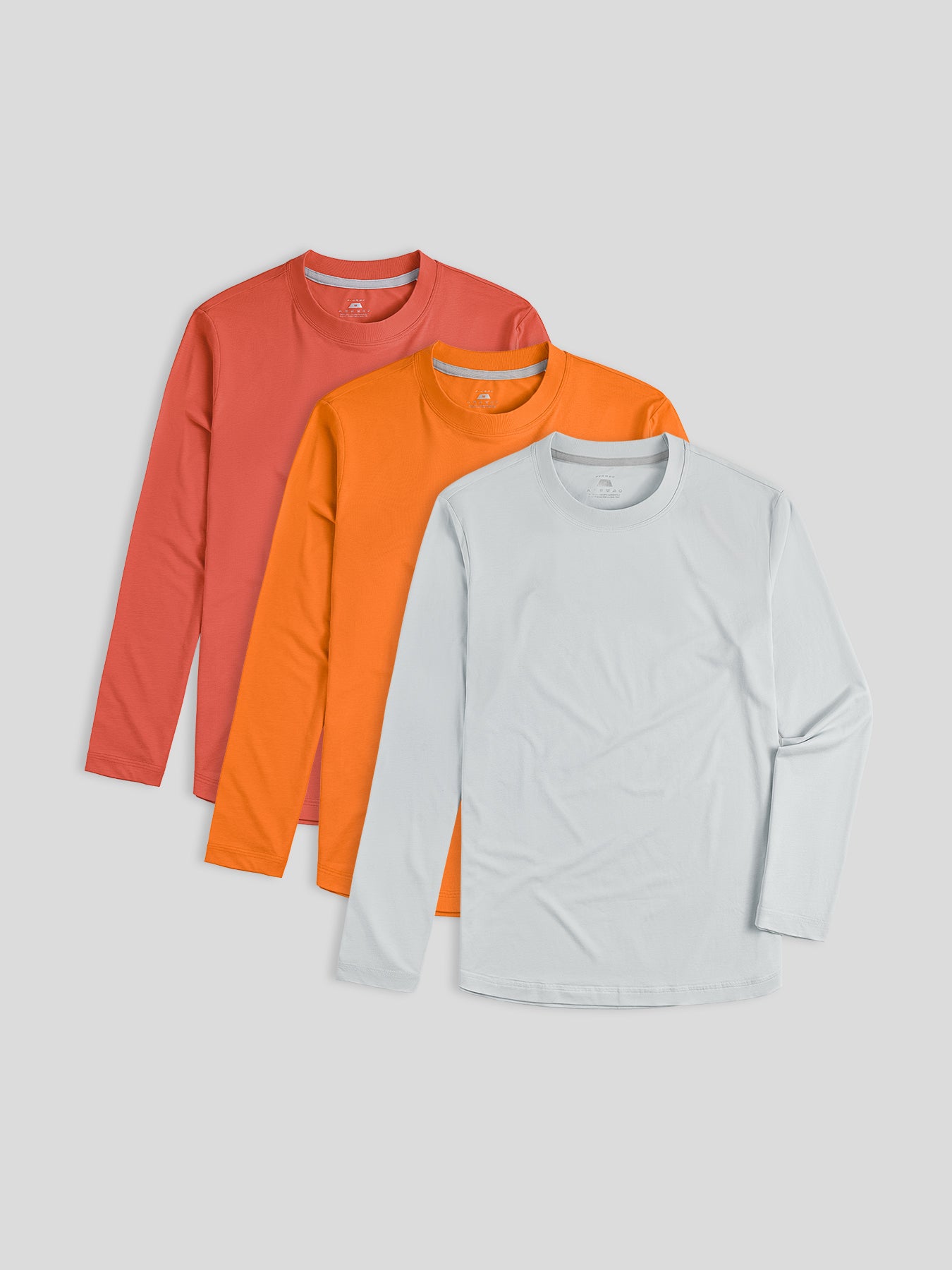 Staysmooth de manga larga Tee 2024 New Multicolor 3-Pack: de corte entallado