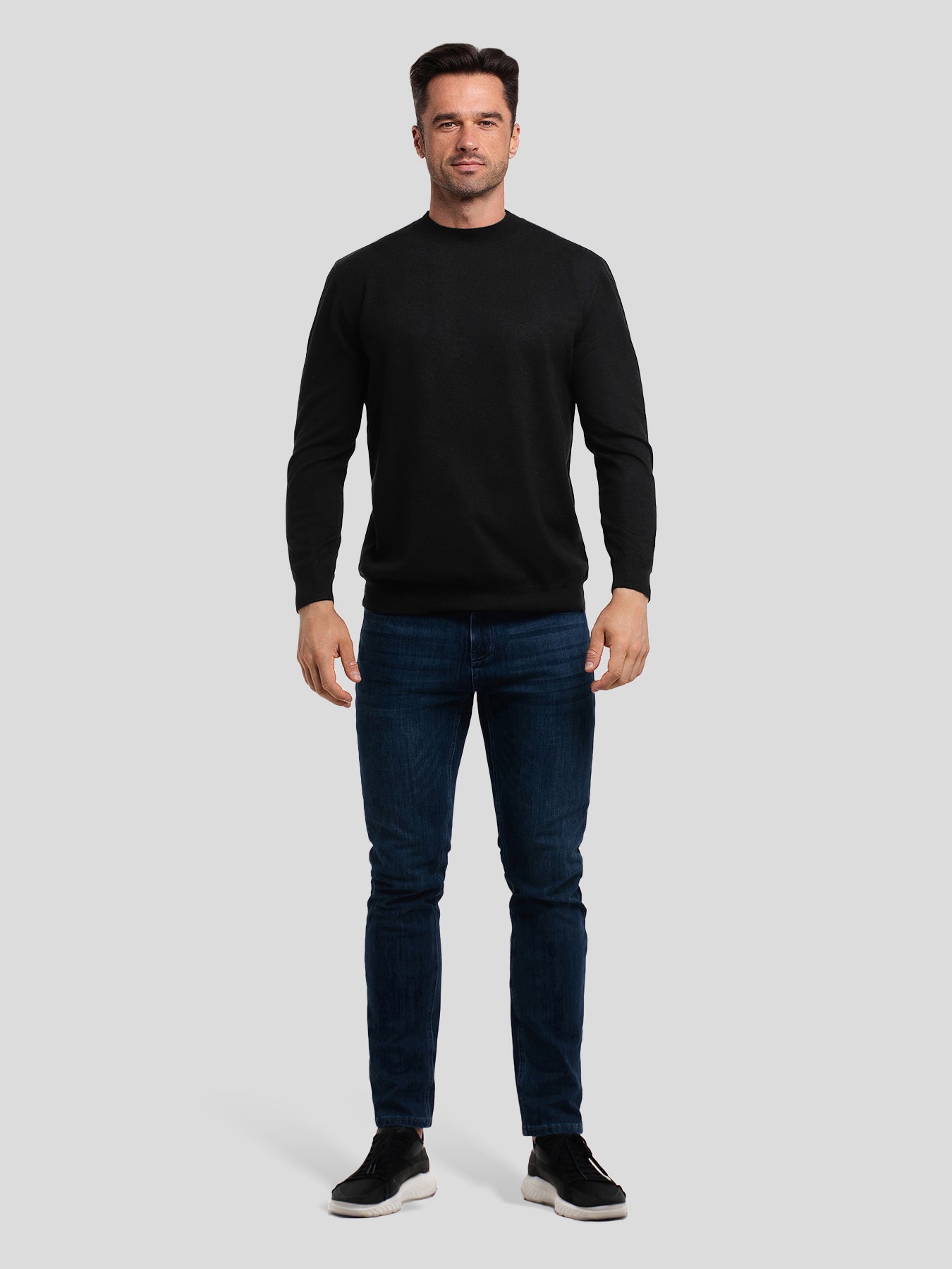 Gentletejido cuello redondo Sweater