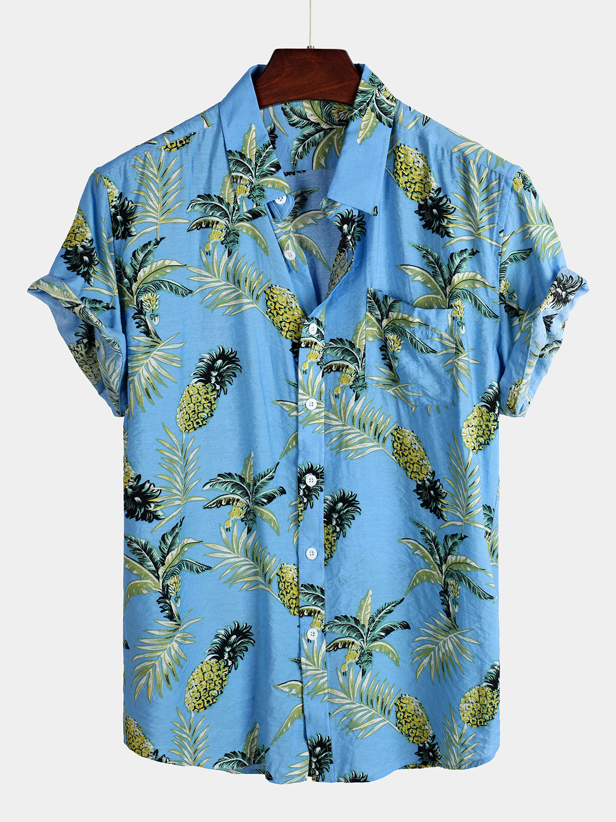 Holiday Pineapple de manga corta Pockecamiseta para hombre