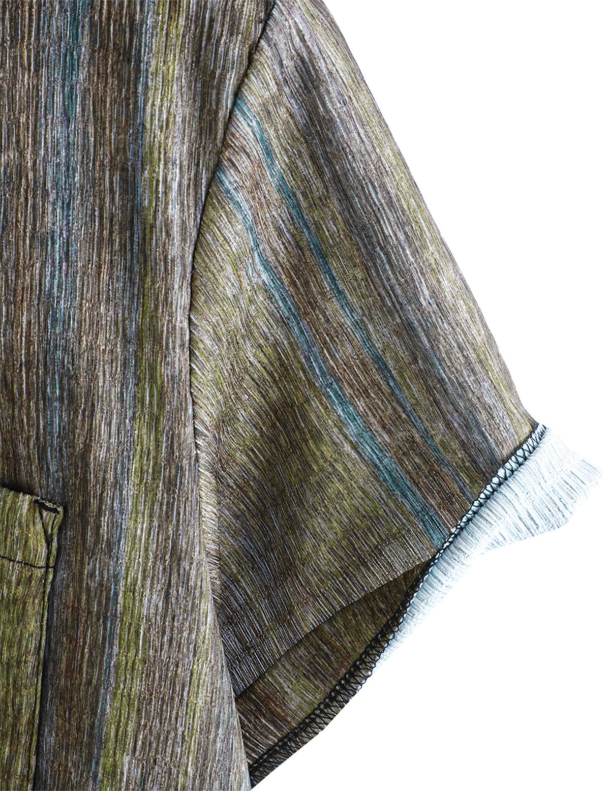 Camisa vintage Green a rayas Hawaiian Button Up de manga corta para hombre