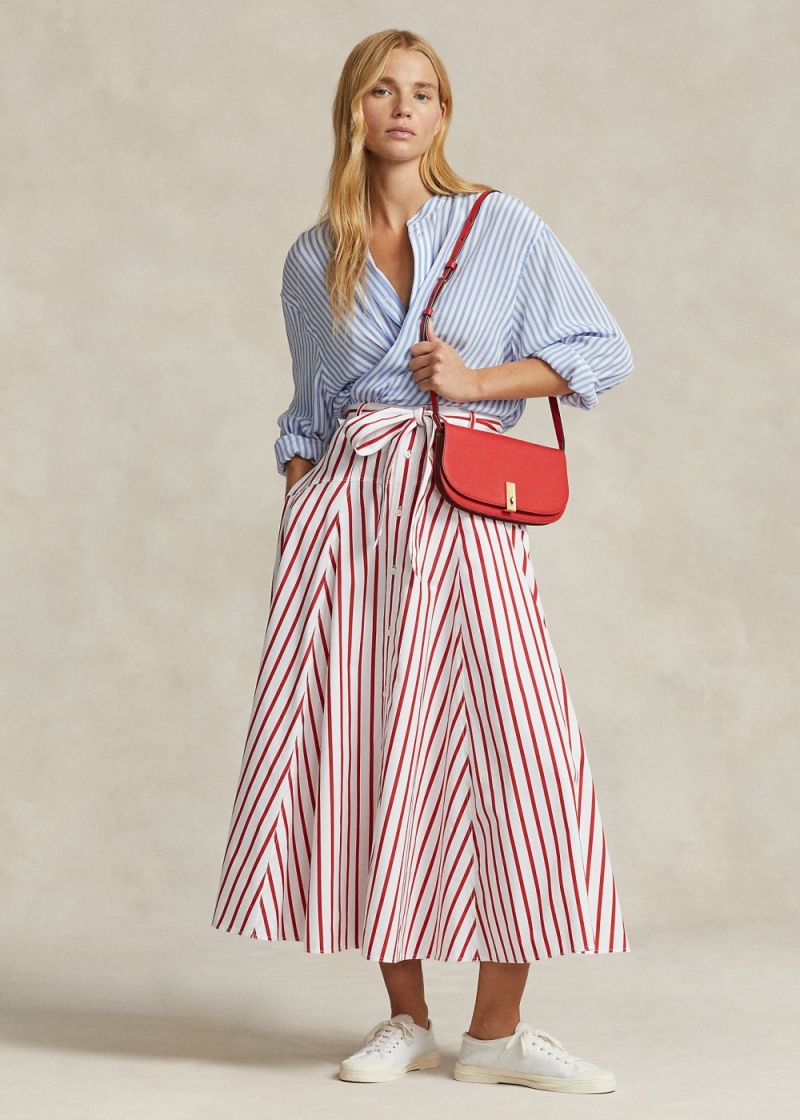 Falda A Rayas Algodon A-Line Mujer Stripes | MIUW17824 - vista 1