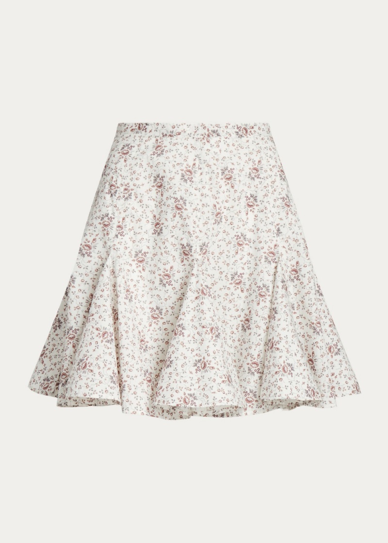 Falda Algodon A-Line Godet Mujer Kaki | XGJZ09637 - vista 2