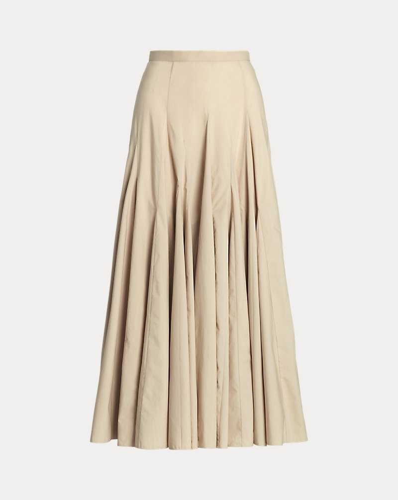 Falda Ralph Lauren Aubrie Cotton Mujer Fawn | OFPYGVA-42 - vista 2