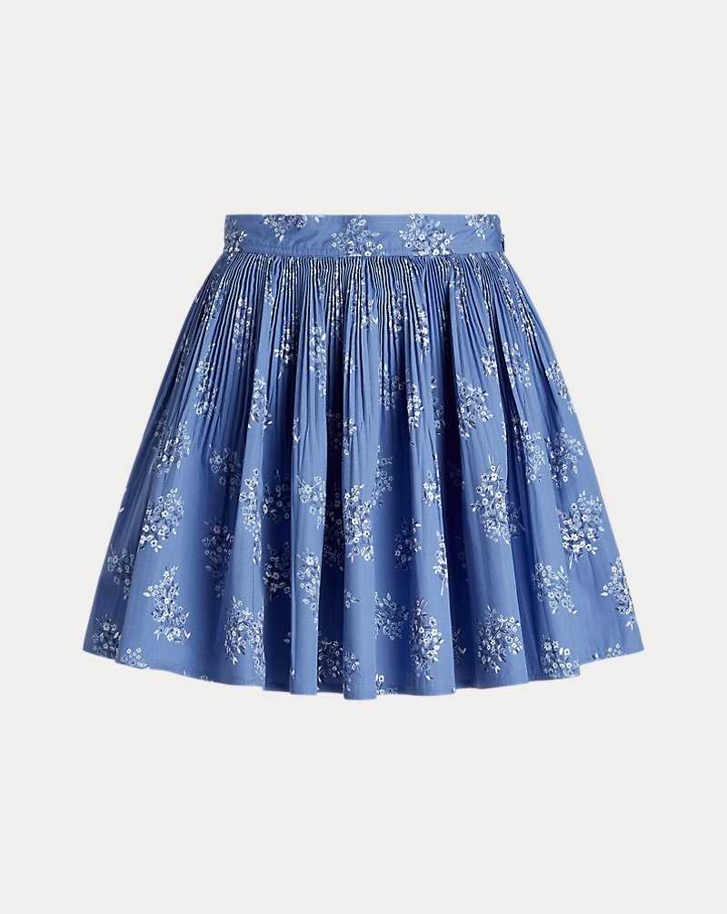 Falda Ralph Lauren Floral A-Line Mujer Azules | VBHIXMA-54 - vista 2