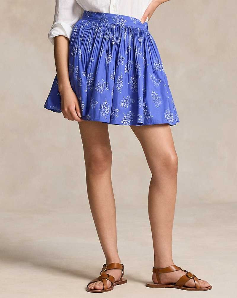 Falda Ralph Lauren Floral A-Line Mujer Azules | VBHIXMA-54 - vista 3