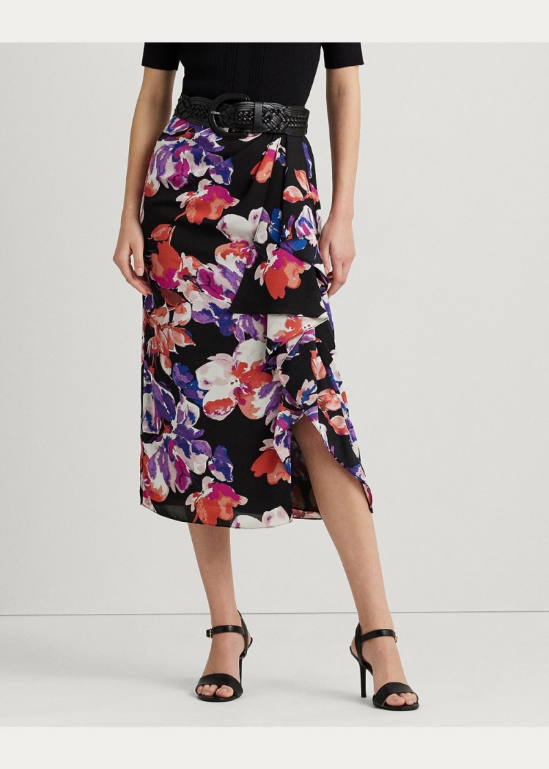 Falda Floral Georgette Midi Mujer Multicolor | ITWN59760 - vista 5
