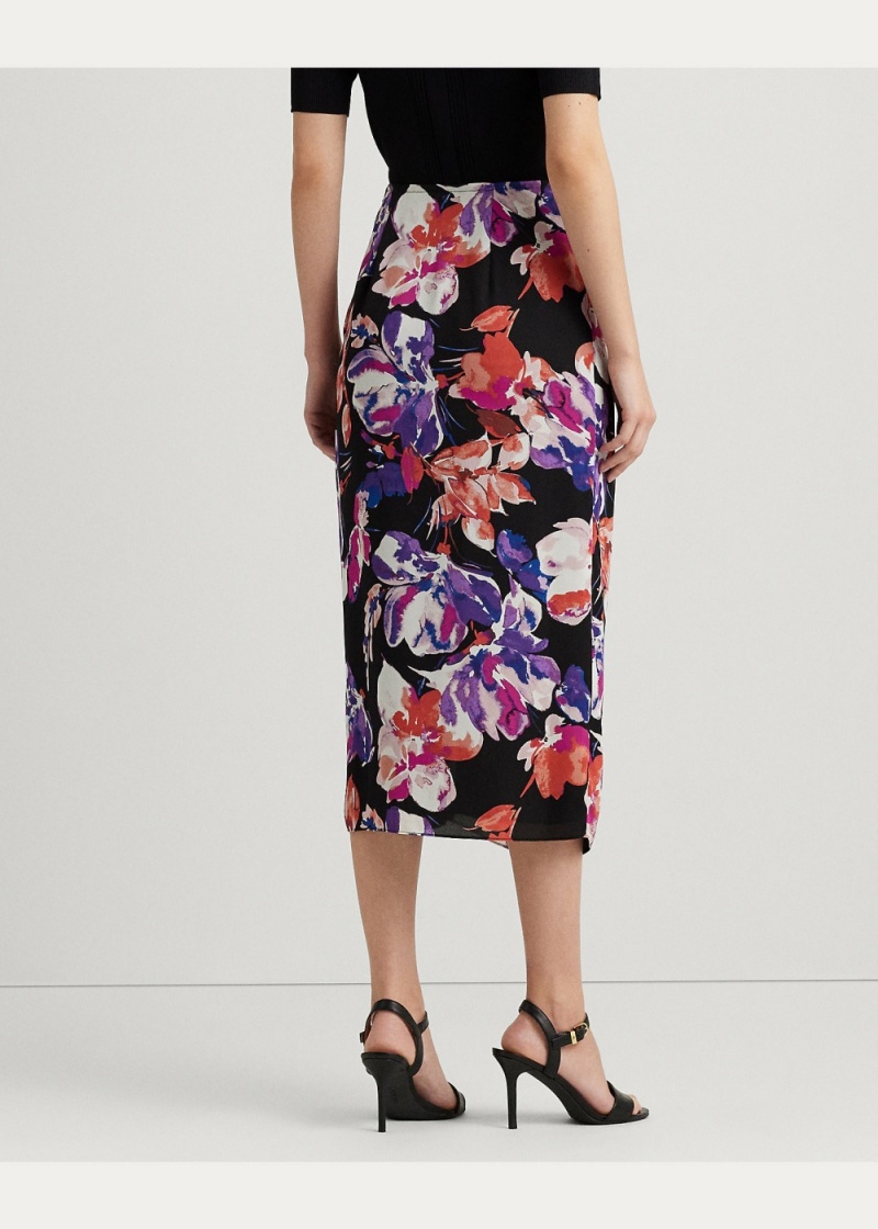 Falda Floral Georgette Midi Mujer Multicolor | ITWN59760 - vista 6