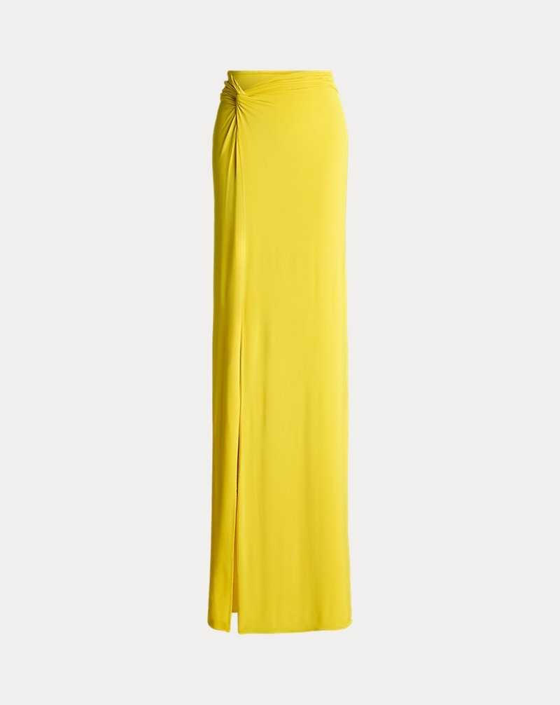 Falda Ralph Lauren Jersey Sarong Maxiskirt Mujer Daffodil | VMFKCDW-30 - vista 2