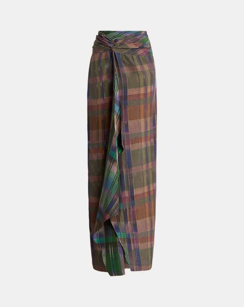 Falda Ralph Lauren Jovanna Print Silk Habotai Maxiskirt Mujer Morados | NQJBADI-62 - vista 2