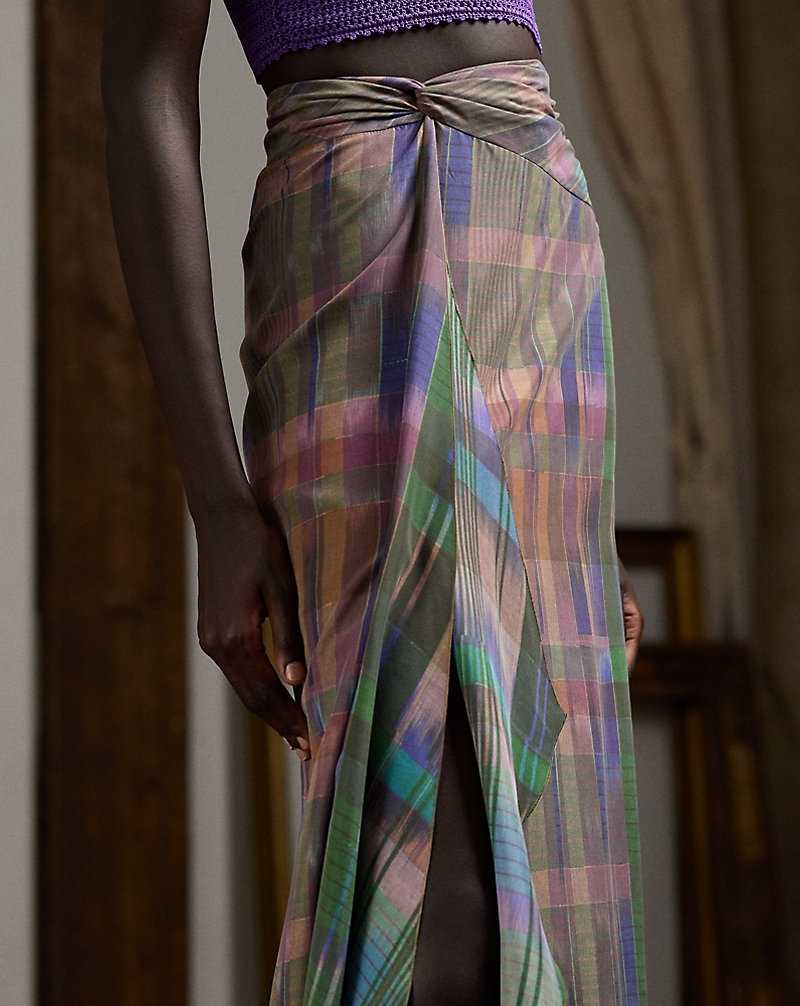 Falda Ralph Lauren Jovanna Print Silk Habotai Maxiskirt Mujer Morados | NQJBADI-62 - vista 5