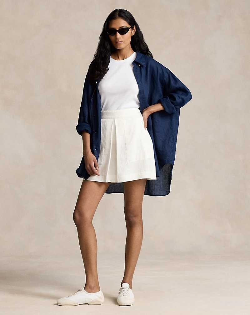 Falda Ralph Lauren Linen Miniskirt Mujer Nevis | PMBQVXF-31 - vista 1