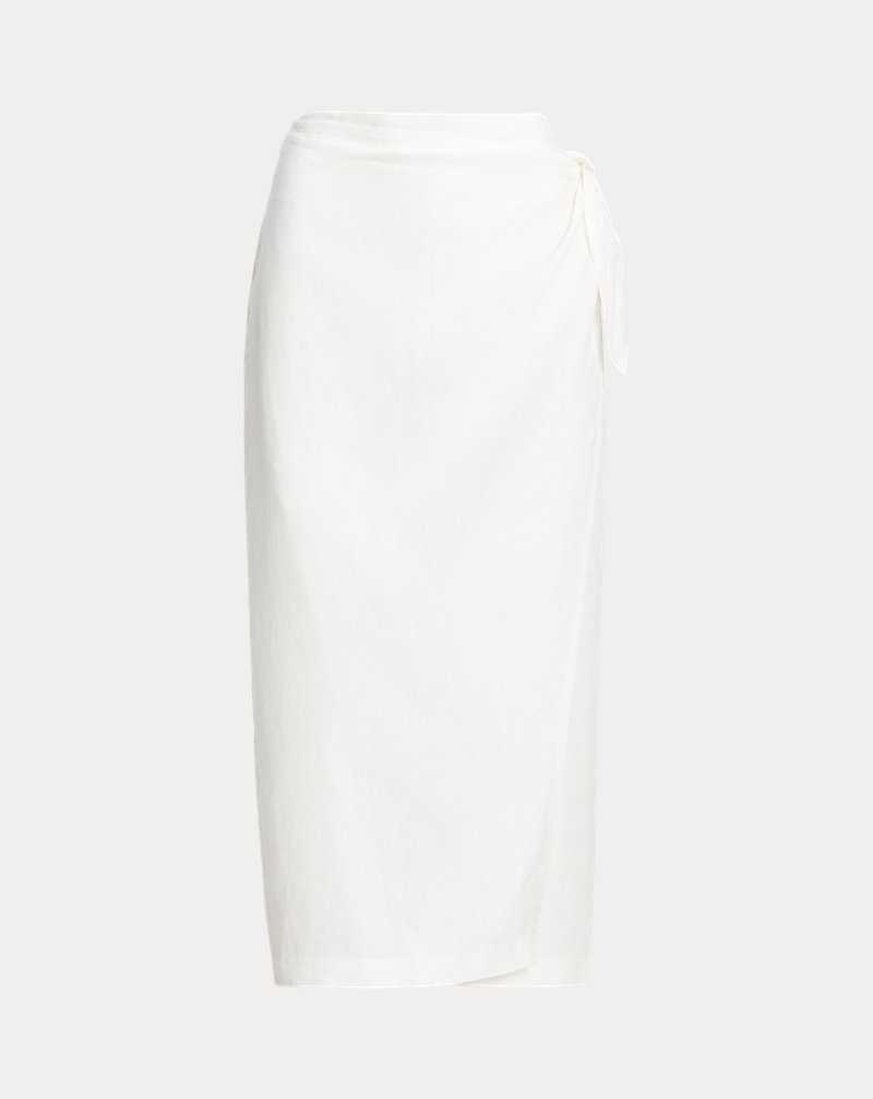 Falda Ralph Lauren Linen Wrap Mujer Nevis | FGHNLTO-27 - vista 2
