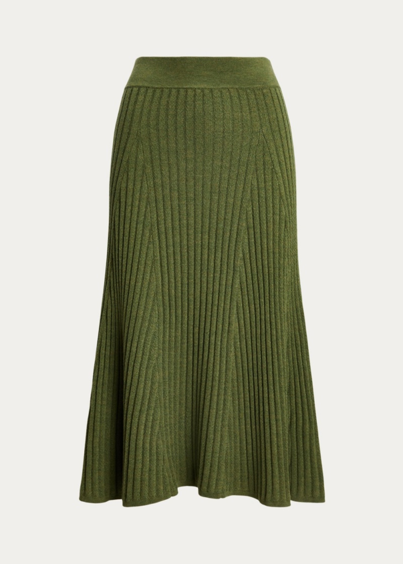 Falda Merino Lana A-Line Mujer Negros | SJBG74615 - vista 2